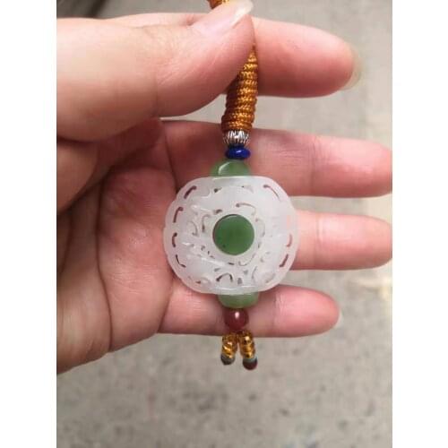 100% 7a hetian jade Nephrite Pendants Handcarved hollow Pendant jade pendant men women pendants jade gift for friends jewelry