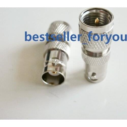 1X Mini UHF Male Plug To BNC Female Jack Straight Center RF Adapter Connector