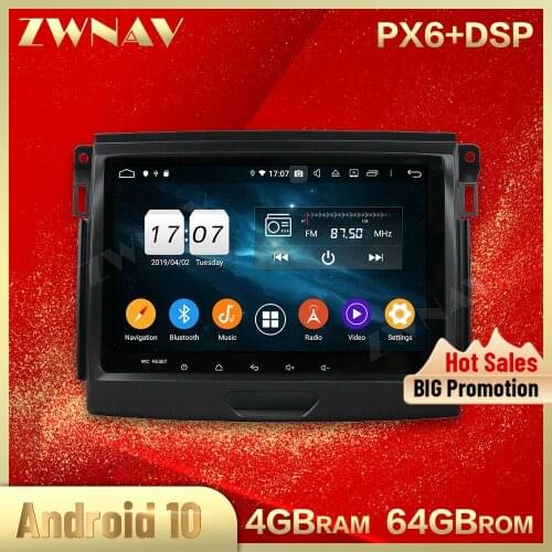 2 din PX6 Android 10.0 screen Car Multimedia player For Ford Everest car Video audio radio stereo GPS navi head unit auto stereo