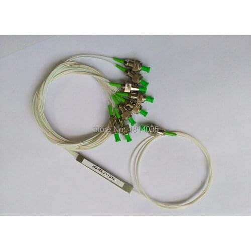 5 Pieces/lot 0.9mm Steel Tube 1x8 Mini FC/APC Fiber Optic PLC Splitter