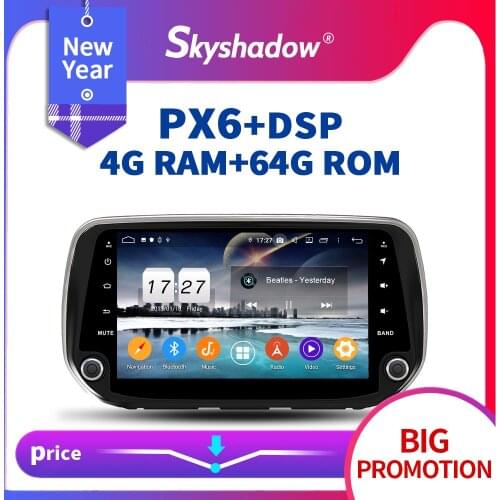 PX6 Car DVD Player DSP IPS Android 10.0 4GB + 64GB GPS Map RDS Radio WIFI AHD Bluetooth 5.0 For Hyundai IX45 Santa Fe 2018 2019