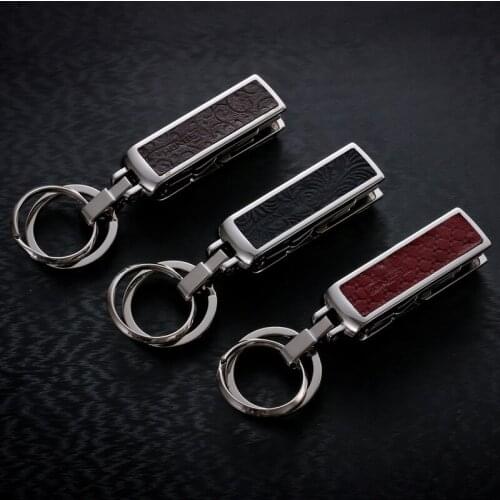 High quality double loops car keychain keyfob nail clippers hanging key chain clip on belt sleutelhanger llaveros hombre