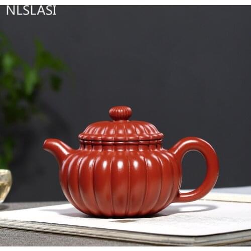 NLSLASI 300ml Yixing teapot zisha tea Pot handmade kettle purple clay drinkware Purple mud custom Chinese tea set