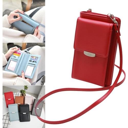 Women Casual Wallet Handbag All In One Design Crossbody Phone Wallet Case Big Card Holders Wallet Multi Function Shoulder Bag