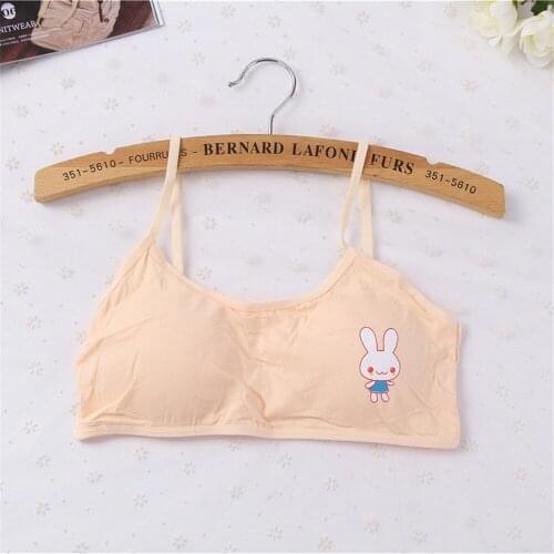 Cartoon Cotton Teenage Girl Bra Underwear for Puberty Vest Student Wireless Bras Children Kid Harness Bra for Girl