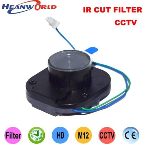 Heanworld Good quality MP megapixel HD IR cut filter IR-CUT for CCTV/IP/AHD camera filter dual filter IR CUT M12 lens holder