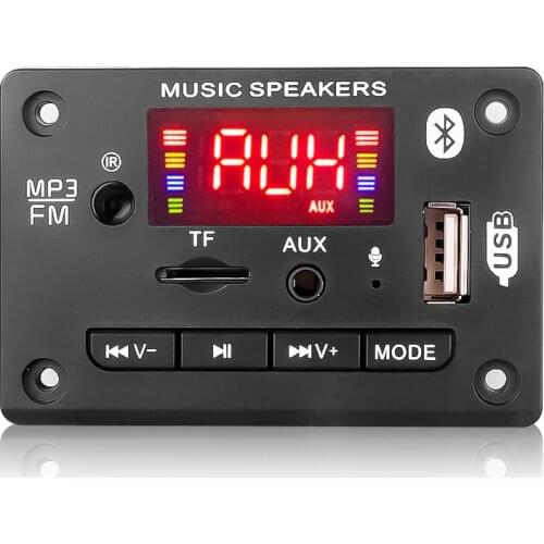 JQ-D003BT 2*25W power amplifier color screen with call recording Bluetooth 5.0 decoder board