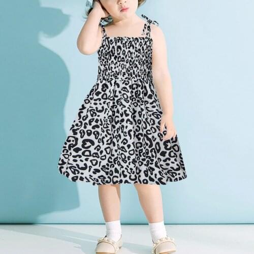 TELOTUNY Summer dress Toddler Baby Kids Girls Sleeveless Strap Summer Beach Dresses Sweet Children Party Suits Casual Clothes