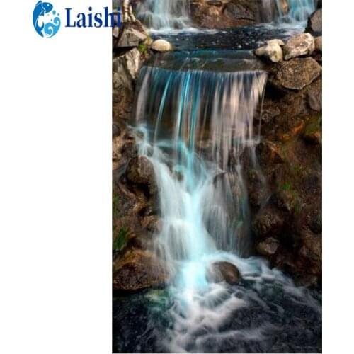 DIY diamond painting Stone waterfall full round cross stitch full diamond square diamond embroidery mosaic Christmas gift