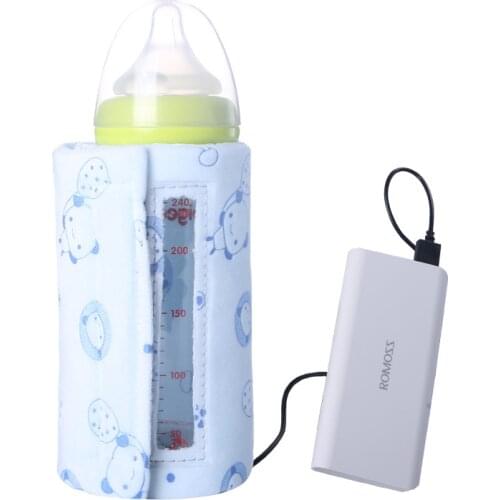 New USB Baby Milk Bottle Warmer Portable Travel Mug Milk Warmer Heater Bottle Heater Feeding Bottle Infant Storage Bag
