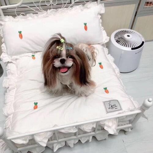 Pet Ins Net Red With The Same Cat Bed Dog Bed Four Seasons Universal Princess European Iron Detachable And Washable Room Nest