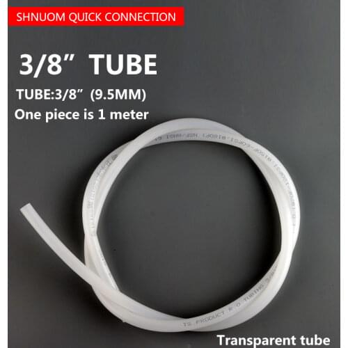 Transparent 3/8" PE Pipe Quality Food Grade Flexible Hose 3/8 Inch Tube RO Water Purifier Filter Aquarium Diameter 9.5MM