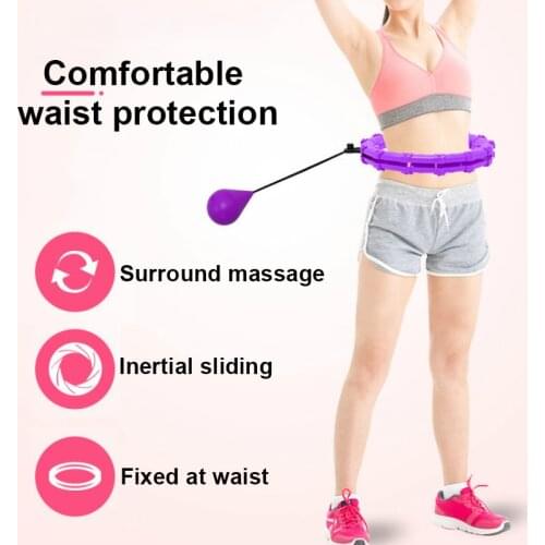 Adjustable Smart Sport Hoops Abdominal Waist Exercise Detachable Massage Hoops Fitness Equipment Gym Home Training Weight Loss