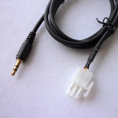 Motorcycle Male Jack 3.5mm Smartphone Audio AUX Cable 3-pin for Honda Gl1800 Goldwing