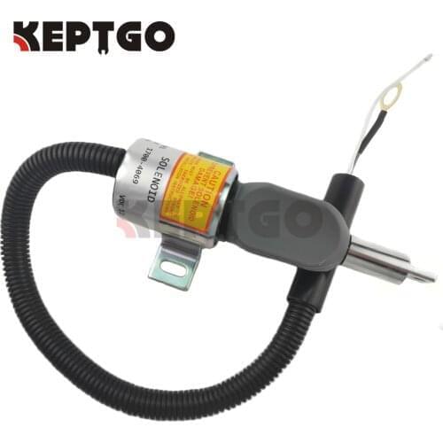 Fuel stop solenoid 185208 For Mustang MTL20 Track Loader Gehl CTL70 Isuzu 4JG1-TPA