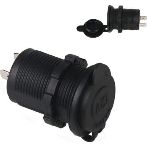 Waterproof 12v Motorcycle Car Cigarette Lighter Socket Power Plug Outlet For Tractor Car Cigarette Lighter Power Socket Auto