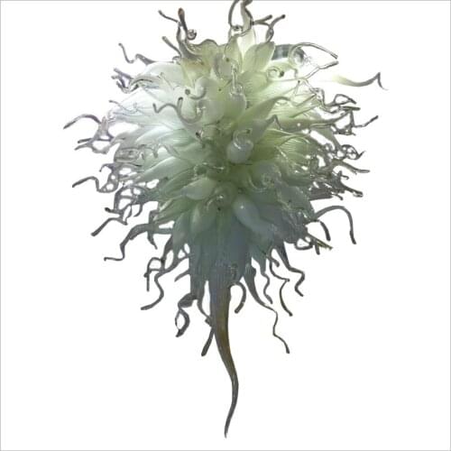 Amber Multicolor LED 100% Hand Blown Glass Pendant Chandeliers Murano Glass Pendant Lights for Bedroom Decor