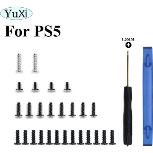 YuXi For PS5 handle full set screw For Sony PlayStation 5 Controller Screws Head Screw