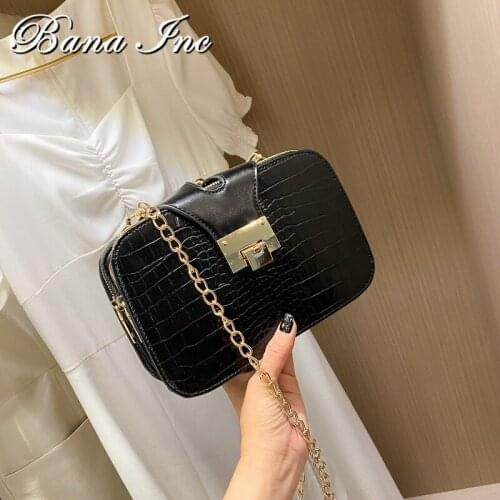 New Classic Designer Small PU Leather Flap Small square bag Crossbody Bags for Women 2021 Trend Shoulder Handbags Fashion