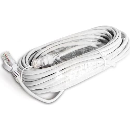 10m / 20m / 30m / 50m Ethernet Cable RJ45 CAT5/CAT-5e CCTV Network Cable Lan Cable For CCTV IP Camera NVR System Color Gray