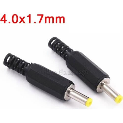 10Pcs DC Plug Male Electrical Socket Outlet DC Outlet 4.0X1.7MM 4.0*1.7