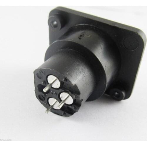 10pcs XLR Female Jack 3 Pin 3-Pole Panel Mount Chassis Socket Connector Black