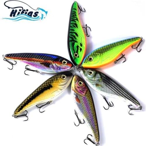 15cm 81g Big Game Jerkbait Slow Sinking VIB Fishing lures Pike Muskies Wobblers For Topmouth Culter Opsariichthys Bidens