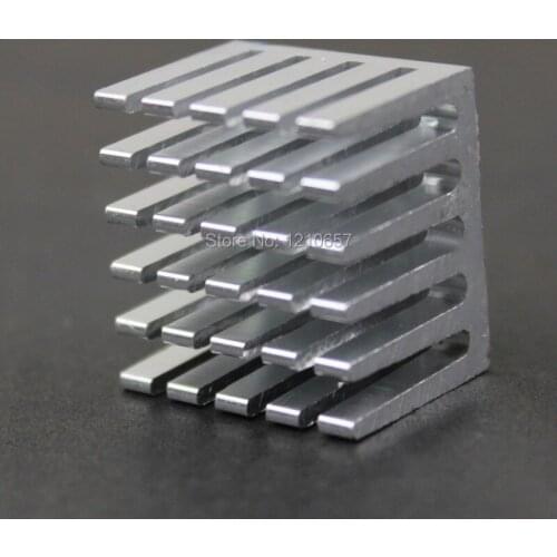 20 pieces lot Silvr Heat Sink 20x20x15mm Router IC Heat Sink Aluminum Cooling Fin 20*20*15