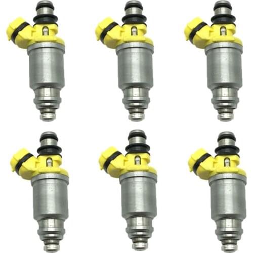 6pcs Fuel Injectors 23250-74040 23209-74040 Fuel Injection Nozzles for Toyota RAV4 2.2L MR2 Celica 2325074040