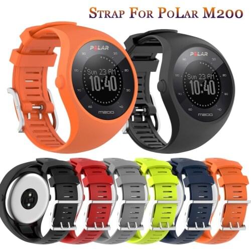 Accessory Soft Silicone Strap For Polar Watch Replacement Watch Band Wrist Strap Sport Bracelet For POLAR M200 GPS Running Watch