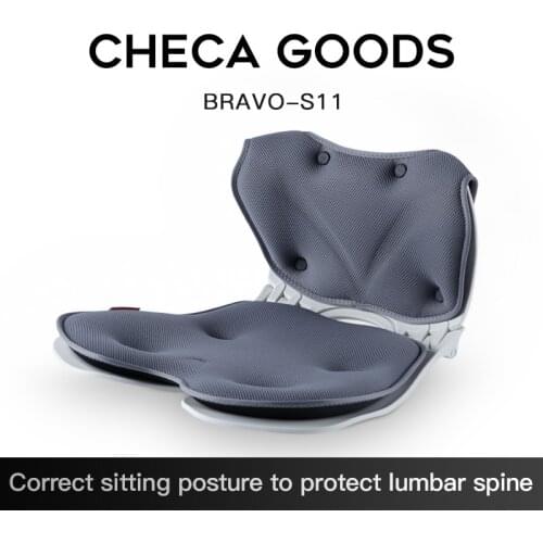 CHECA GOODS Japanese petal type buttock cushion for long sitting - no tiredness - cushion for office chair- waist pad hump proof