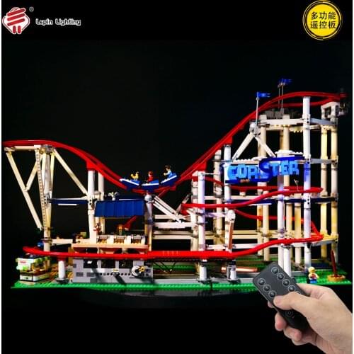 In Stock LED Light Up Kit For 10261 Creator Roller Coaster Toys Building Blocks Model (The Model Not Included)