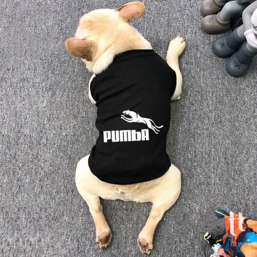 Dog tshirt pets shirt Cotton vest french bulldog summer clothes Sweatshirt Clothing For Small Dogs Pug Coat Apparel Costumes