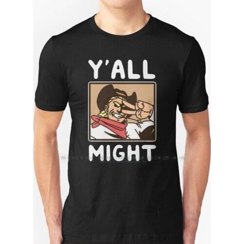 Y'all Might T Shirt 100% Pure Cotton Yall Might Cowboy Toshinori Yagi Boku No Hero Academia Lgbt Bi Pride Allmight Gay Pride