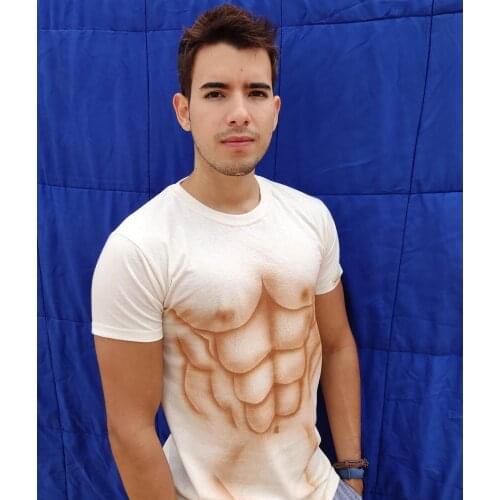 Six Pack hand-painted T-shirt