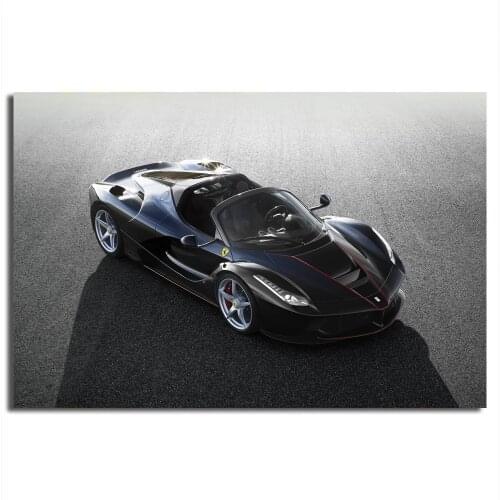 Super Car Ferraris Convertible High Angle Wall Decor Art Canvas Print Posters Wooden Framed Paintings Room Decoration