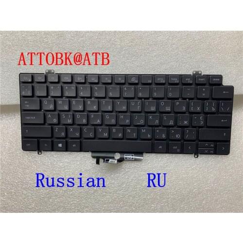 NEW RU/US/UK/FR/TR Laptop Keyboard for DELL Latitude 7410 7420 5420 with backlit