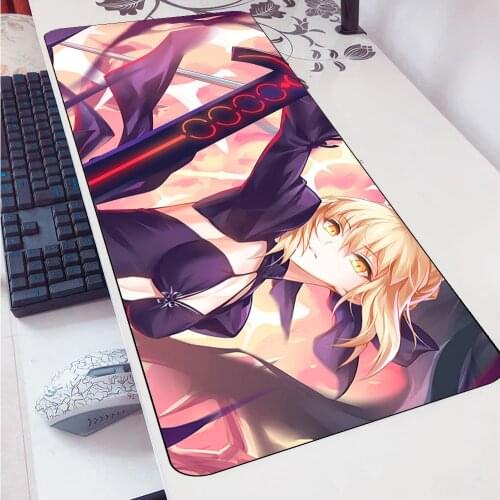 Saber Alter Mousepad 900x400x2mm Boy Gift Computer Mouse Mat Gamepad Pc Gamer Gaming Mousemat Fate Desk Pad Office Padmouse