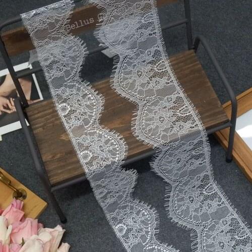 Exquisite Single-sided Eyelash Lace Accessories DIY Dress Curtain Dress Skirt Veil Scarf Stitching Fabric RS3197