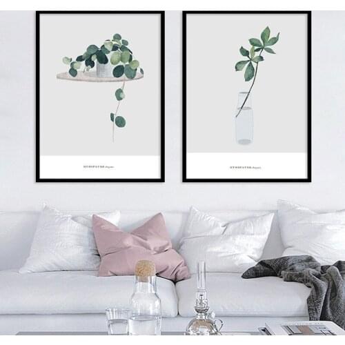 Nordic Canvas Painting Flower Plant Wall Art Print Poster Home Decor DIY Print Poster Kid Bedroom Living Room Decor Painting