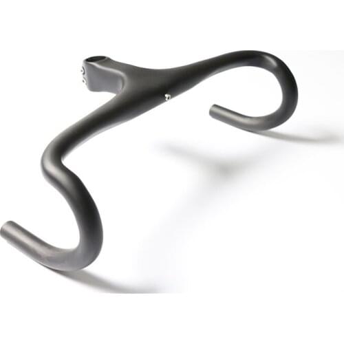 Newest UD Full carbon fiber road handlebar/bent bar integrated with stem full carbon fiber road bike 28.6*440/420/440MM