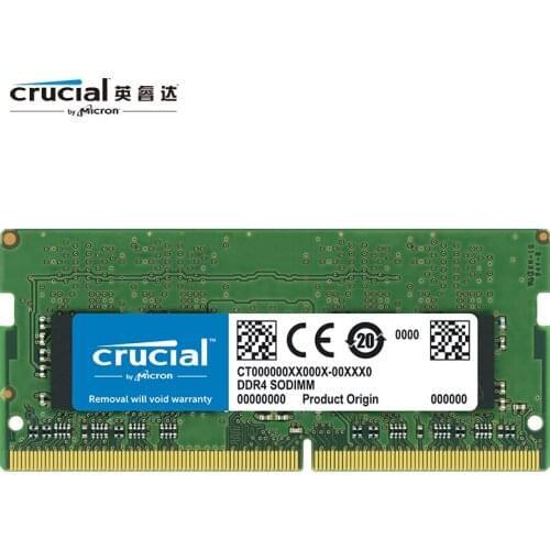 Crucial 8GB 16GB DDR4 RAM memory 2666 MT/s (PC4-21300) SR x8 SODIMM RAM 1.2V 260-Pin For Laptop notebook