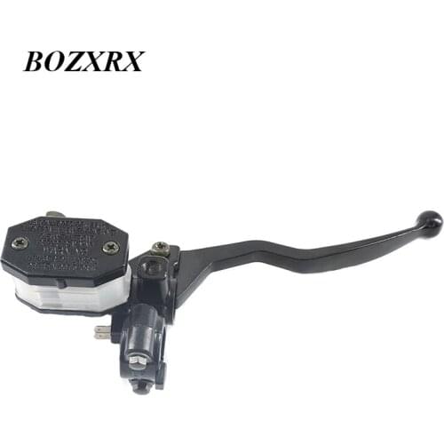 BOZXRX 22mm 7/8" Motorcycle Front Right Brake Clutch Levers Master Cylinder Reservoir Lever Oil Tube Cable Refit Accessories