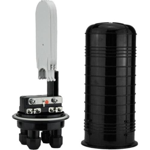 24Cores 2 into 2 out Fiber Cable Connection Box 24Core FTTH fiber splice closure Box PC material Fiber Optical joint Box