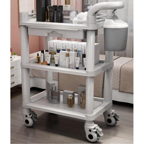 Beauty trolley special products for beauty salon medical hand push instrument shelf multi function tool cabinet car
