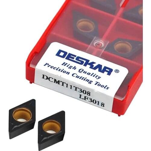 DCMT11T308 LF3018 CNC Lathe Turning Tools Carbide Insert High-Quality Wear Resistance Toughness Machining Cut Cast Iron Durable