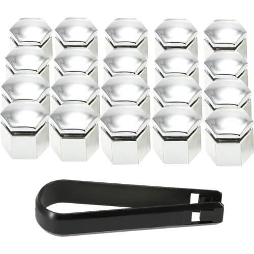 20pcs 19mm Tyre Cars Vehicles Tire Wheel Tyre Screw Cap Decorative Tyre Wheel Nut Screw Bolt Car Styling Dust Proof Protector