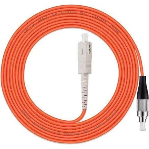 5PCS/lot FC/UPC-SC/UPC Fiber Optic Patch Cord MultiMode Optical Cable MM Multimode Duplex Fiber Optic Jumper Patch Cord FTTH