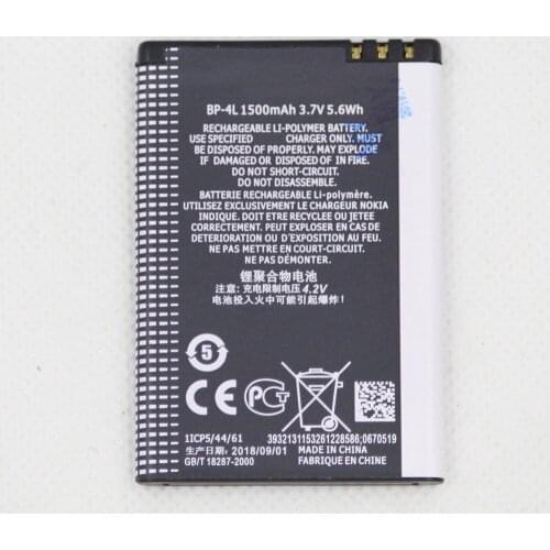 5pcs/lot New Battery For Nokia E61i E63 E90 E95 E71 6650F N97 N810 E72 E52 1500mAh BP4L BP 4L BP-4L Phone replacement Battery