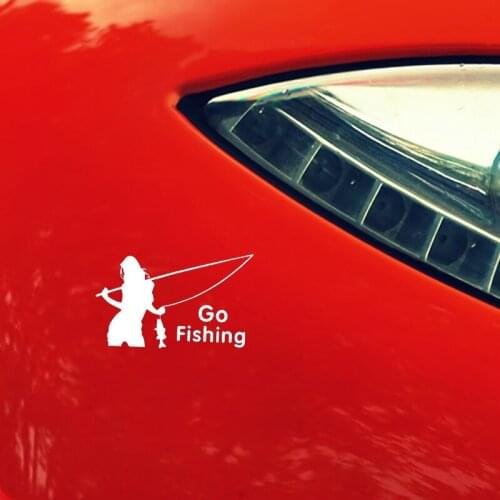 Car styling stickers go fishing car stickers decorative film for Honda CRV Accord Odeysey Crosstour FIT Jazz City Civic JADE Cri